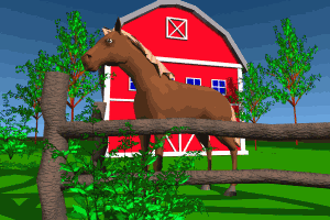 horse and barn